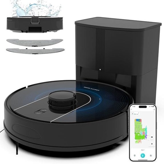Bagotte Robot Vacuum & Mop with Self-Emptying