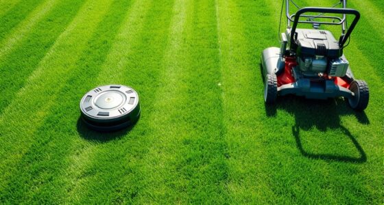 robot vs gas mower noise