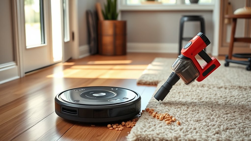 robot vs handheld vacuums