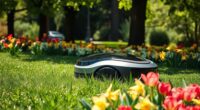 robotic mower flower safety