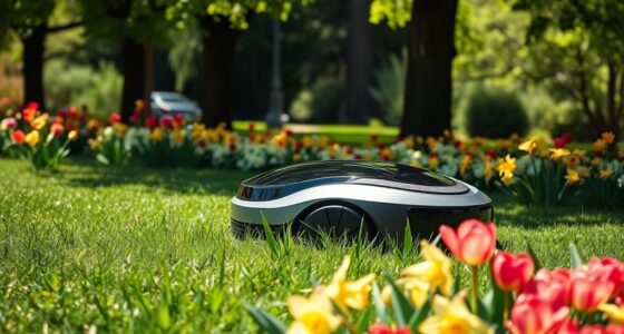 robotic mower flower safety