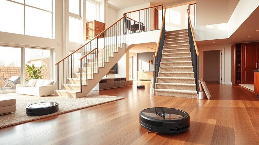 robots for multi story cleaning