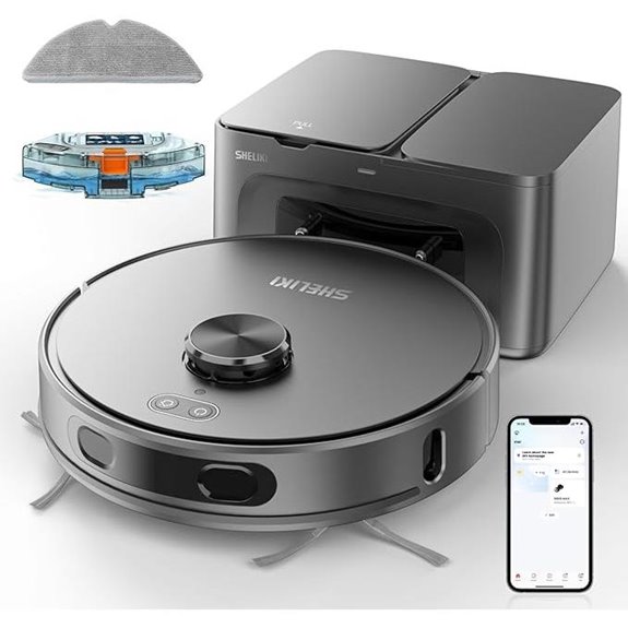 Robot Vacuum & Mop with Self-Emptying Base