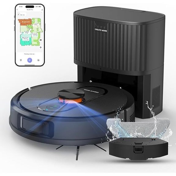 Robot Vacuum & Mop with Self-Emptying and Wi-Fi
