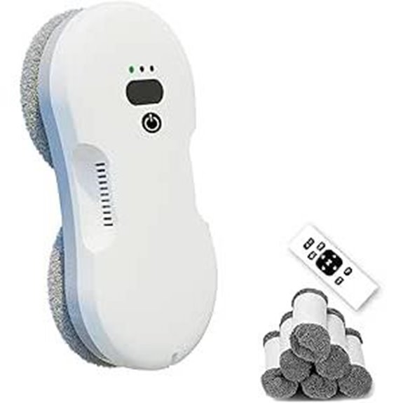 Ultra Slim Window Cleaning Robot with Dual Water Sprays