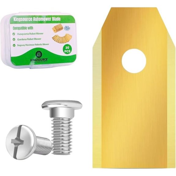 30-Pack Titanium Robot Mower Blades for Husqvarna & More
