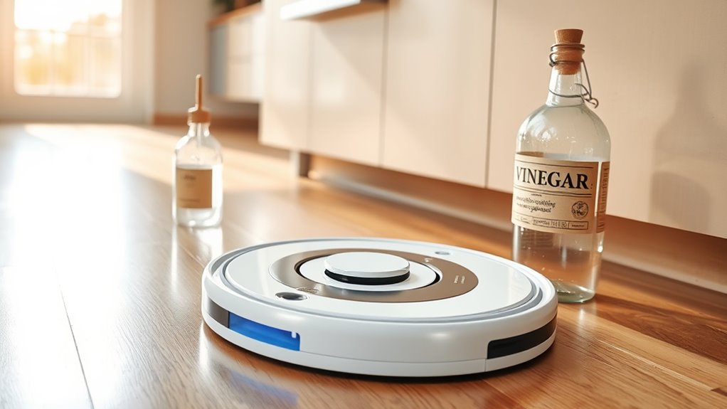 using vinegar in robot mops