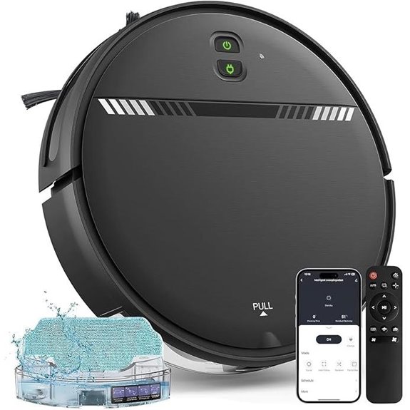 Robot Vacuum & Mop Combo with WiFi App Voice
