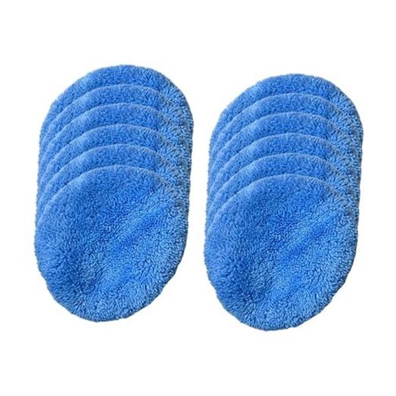 12 Pcs Replacement Microfiber Pads for Window Robot