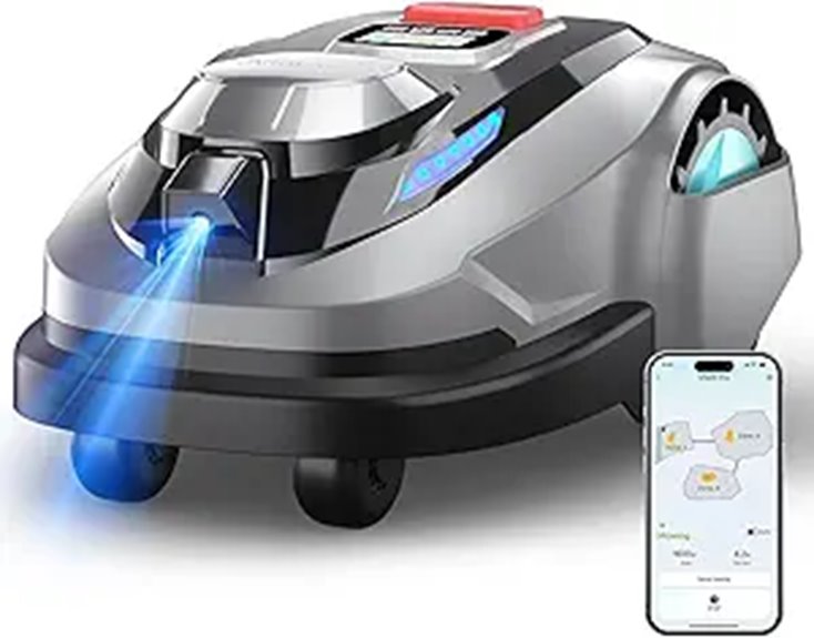 N1600 PRO Wireless Robot Lawn Mower with RTK+Vision