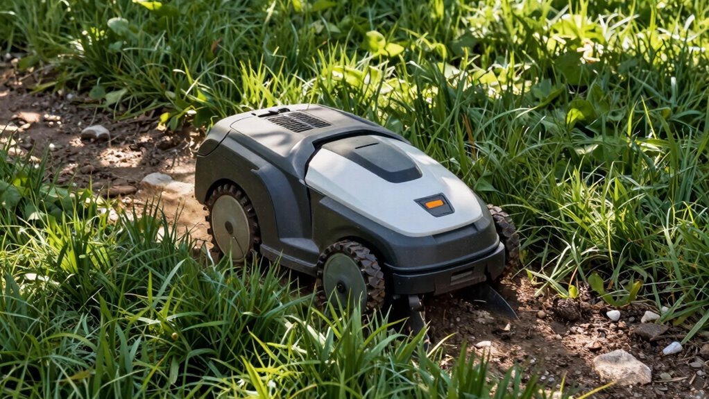 adjustable terrain compatible cutting height