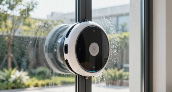 cleaning large glass doors