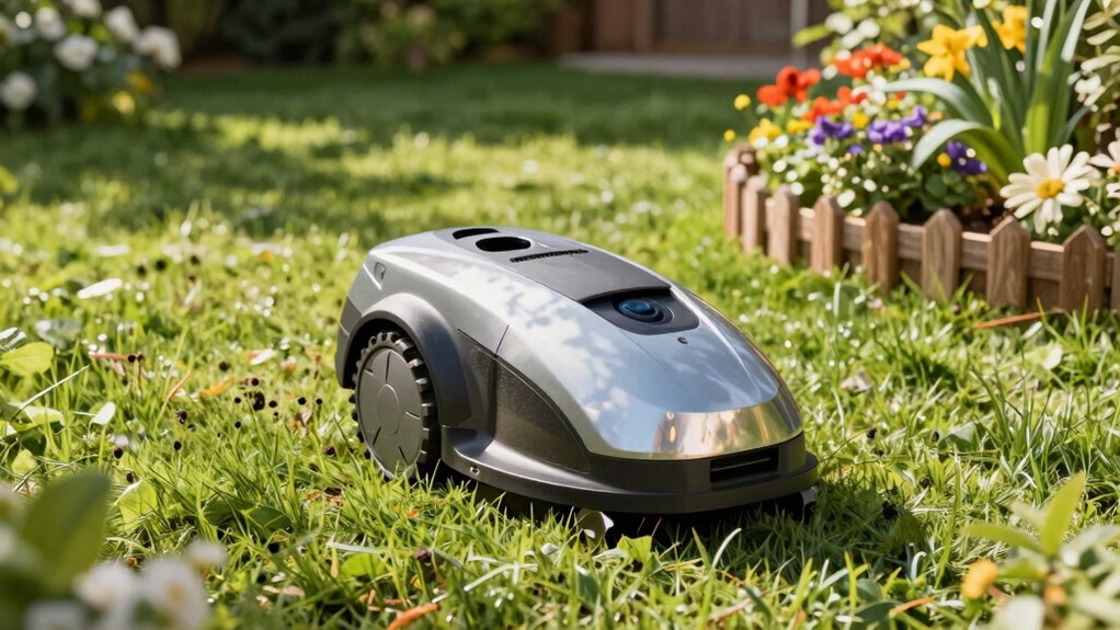 freeing trapped robotic mower