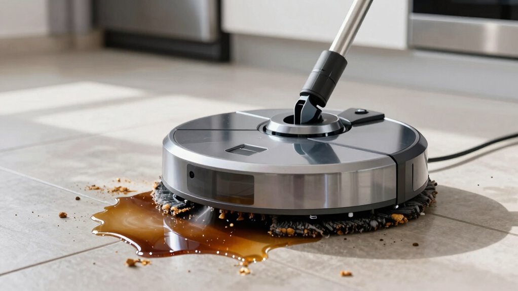 handles dried messes effectively