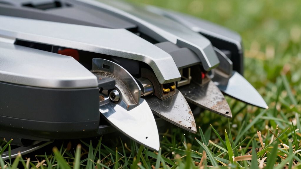 maintain sharp mower blades