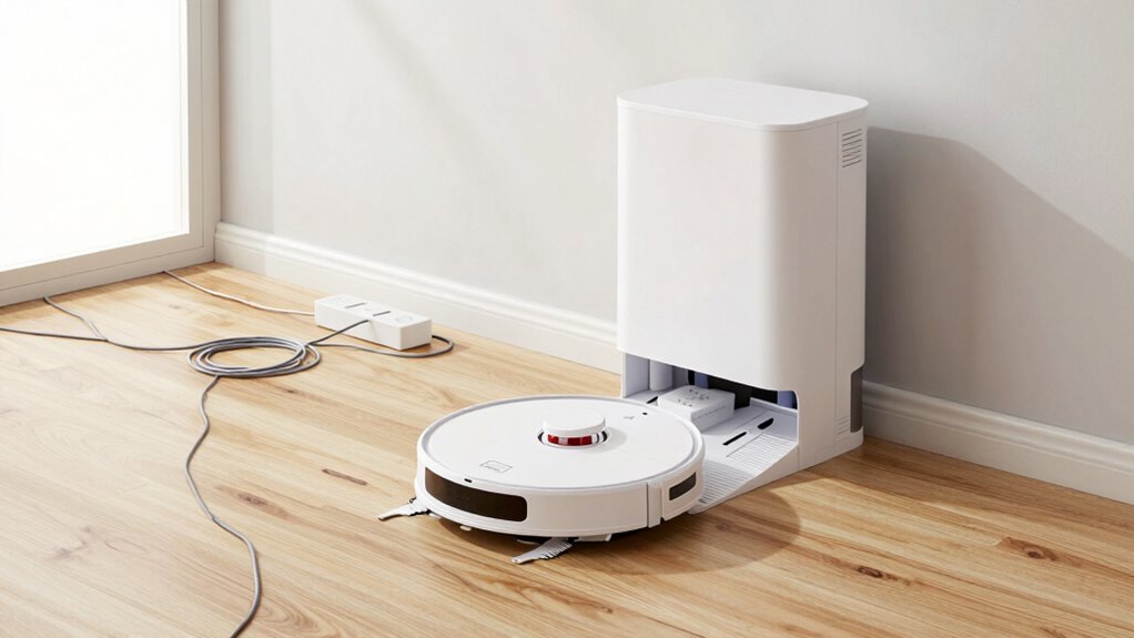 manage cords for robot vacuums