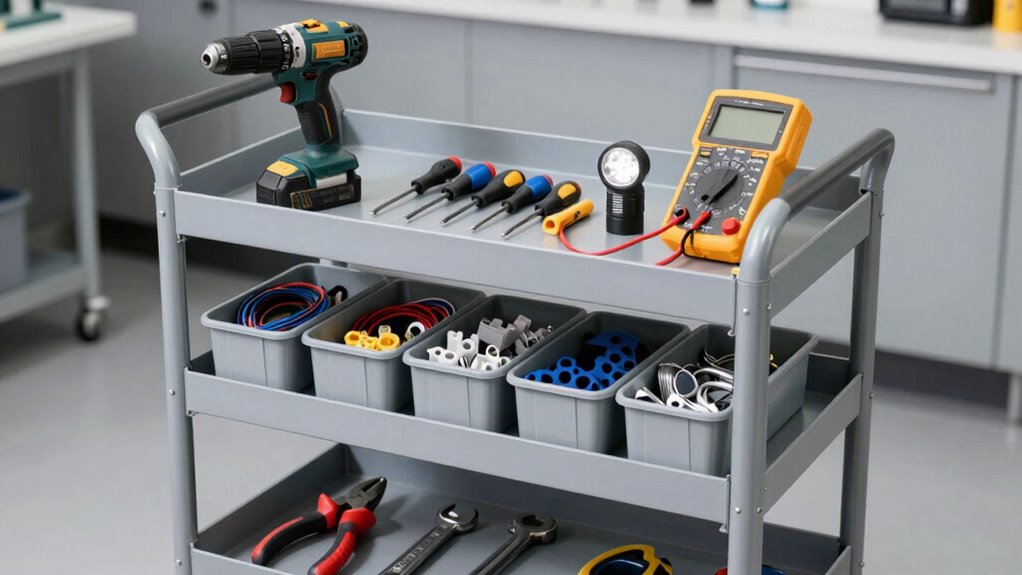 organize robot maintenance tools