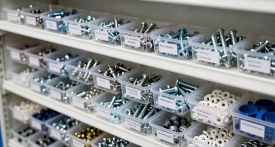 organize spare parts efficiently