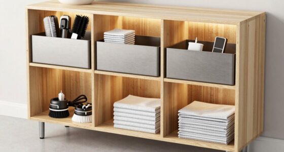organized cleaning robot storage