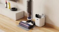 organized robot vacuum dock