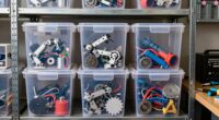 organized storage for robot gear