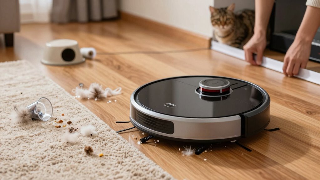 prevent robot vacuum spread