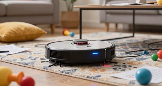 prioritizing navigation over suction