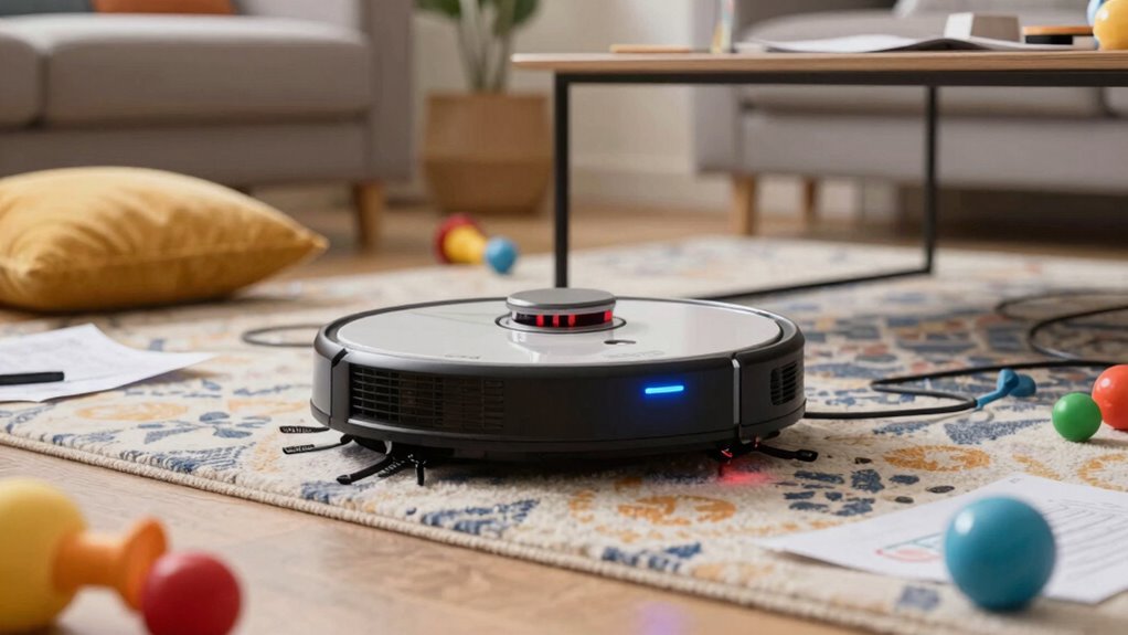 prioritizing navigation over suction