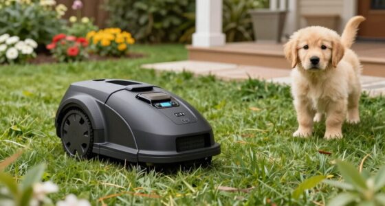 protect pets from mower