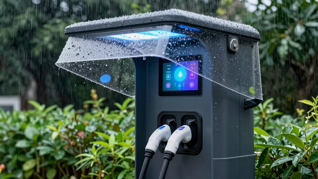 protects chargers from weather