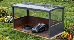 protects mower from weather