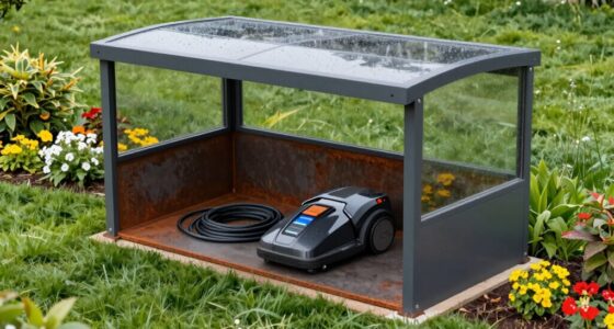 protects mower from weather