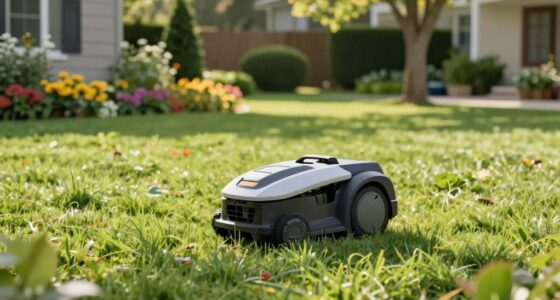 quiet efficient lawn maintenance