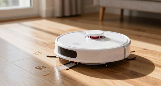 robot mop controls paw prints