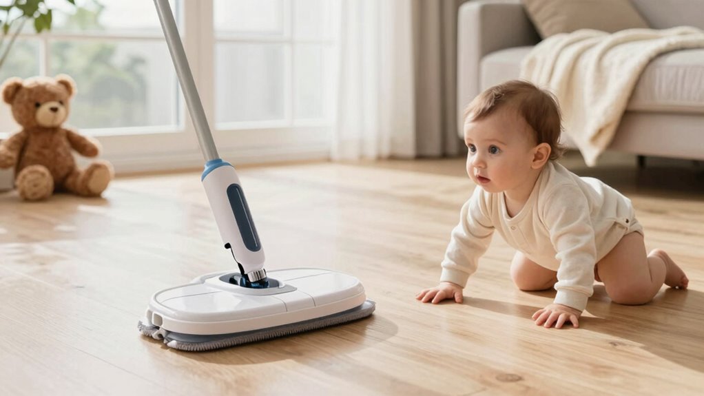 robot mop for baby safety