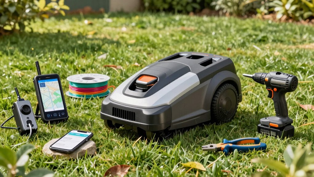 robot mower setup tools