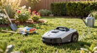 robot mower yard routine