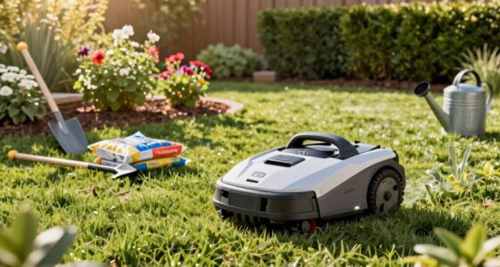 robot mower yard routine