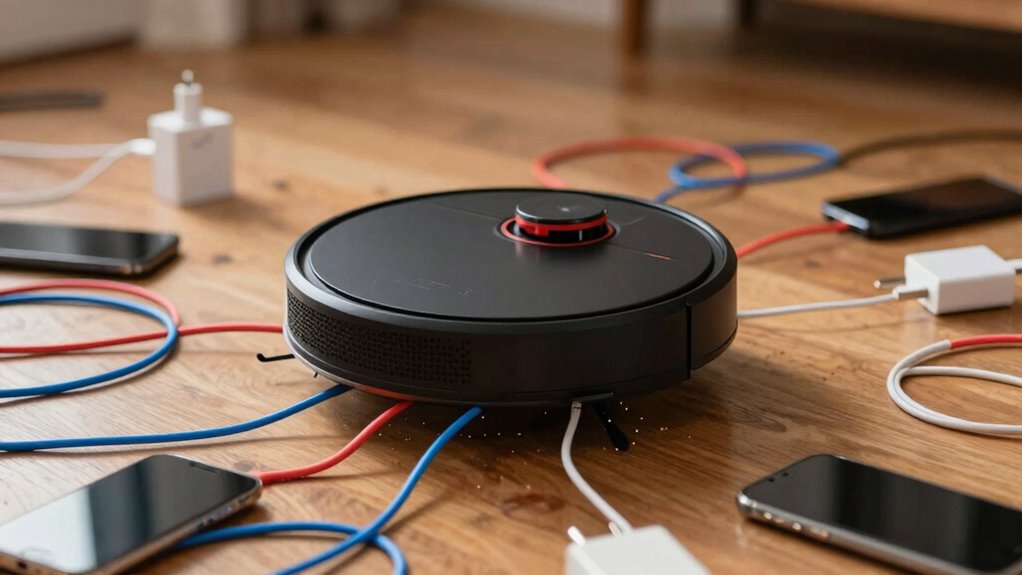 robot vacuum cable mishaps