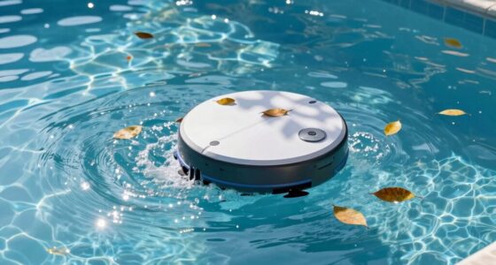 robotic cleaner removes leaves