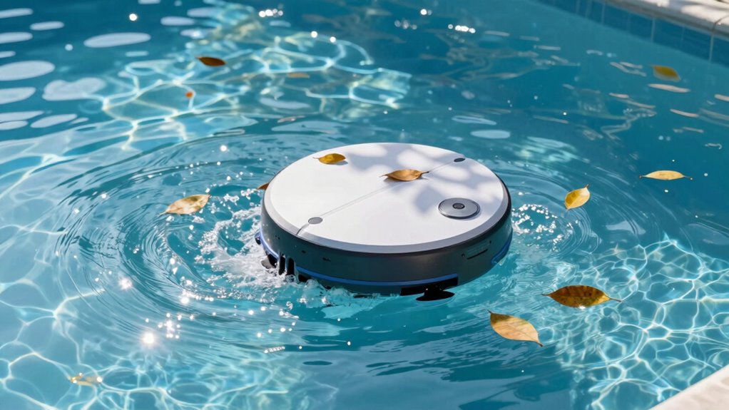 robotic cleaner removes leaves