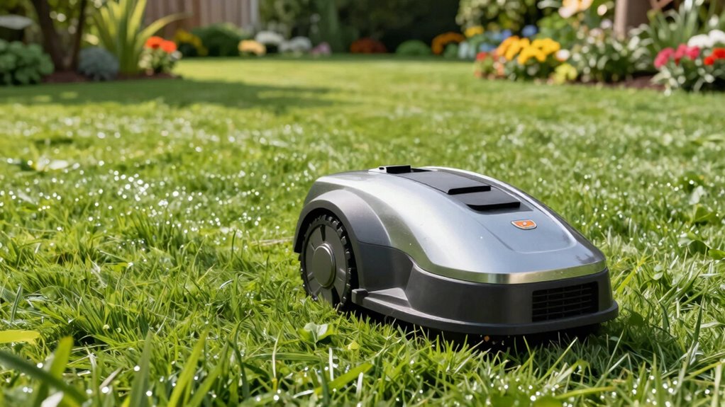 robotic mower promotes healthier grass
