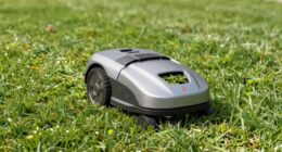 robotic mower reduces clippings