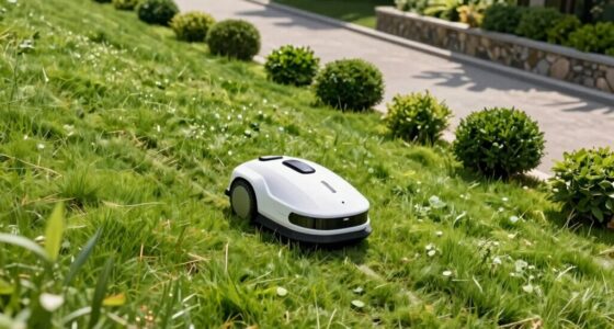 robotic mowers on slopes