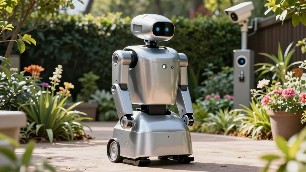 secure outdoor robot protection