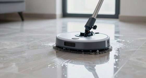 streaks from robot mops