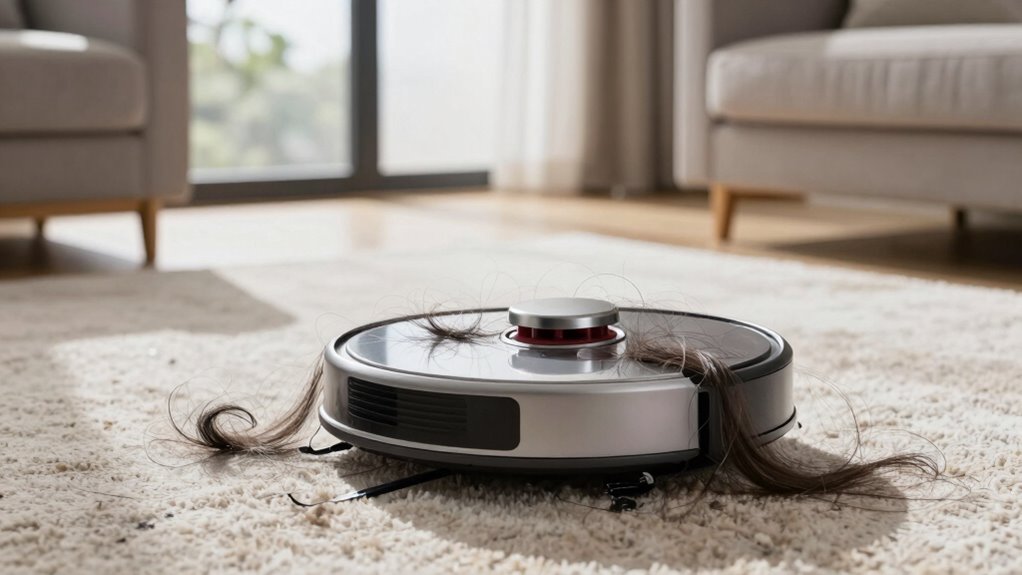 struggles with hair buildup