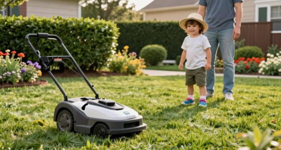 supervise children near mower