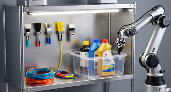 transform utility shelf into robot station