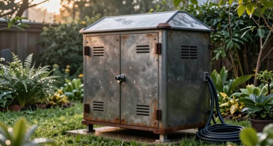 weatherproof outdoor robot storage